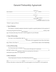 General Partnership Agreement Pdf General Partnership Contract Template Real Estate Forms