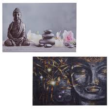 Last ned alle bilder og bruk dem for selv kommersielle prosjekter. 2x Led Bild Leinwandbild Leuchtbild Wandbild 40x60cm Timer Buddha Kerzen