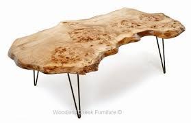 Small, delicate tables can easily be incorporated in living rooms with limited space — or those in which other accessories or pieces of furniture take center stage. Natural Wood Coffee Tables Barn Wood Log Coffee Table Woodland Creek Furniture Round Wooden Coffee Table Coffee Table Live Edge Wood Table