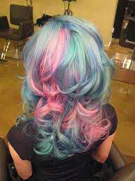 I Wish I Could Have Colorful Hair Like This So Pretty Hair Styles Cotton Candy Hair Blue And Pink Hair