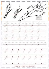 Cursive Handwriting Tracing Worksheets Letter J For Jet