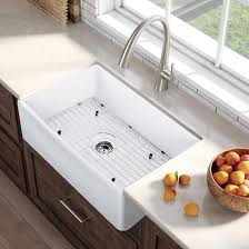 Kitchen in an industrial modern style. Cb Home Luxury Fireclay Modern Farmhouse Kitchen Sink Single Bowl Overstock 30478795