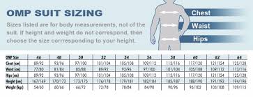 Omp Suit Size Chart Vision Plus Race And Leisurewear