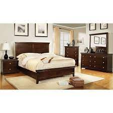 King poster bed, nightstand, dresser, mirror, chest only. Foa Brighton 4pc Brown Solid Wood Bedroom Set King Nightstand Dresser Mirror Idf 7113ch Ek 4pc