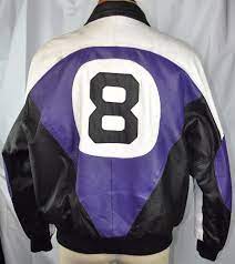 Michael Hoban 8 Ball Wheremi 90s Vtg Purple Leather Bomber Jacket Xl Puddy Moto Leather Bomber Jacket Purple Leather Leather Bomber