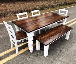 Turned Leg Dining Room Kitchen Table Set Chunky Leg Table Etsy In 2020 Kitchen Table Settings Round Dining Room Table Dining Table