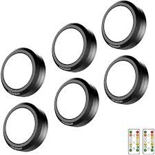 Adhesive backing for easy installation. Buy Holkpoilot Puck Lights With Remote Control Led Under Cabinet Lights Under Counter Light Battery Operated Closet Light Dimmable Wireless Under Cabinet Lighting Stick On Lights 6pack Online In Taiwan B08hcz37p9