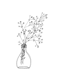 Printable Black And White Botanical Prints Flower Printable Black And White Print Simple Botanical Etsy Floral Prints Art Simple Flower Drawing Flower Drawing