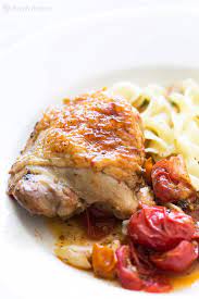 Baked Chicken With Cherry Tomatoes And Garlic Recipe Great Chicken Recipes Clean Eating Recipes Garlic Recipes