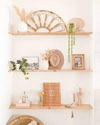 Boho Styled Shelves Shelf Decor Bedroom Shelf Decor Living Room Dining Room Shelves