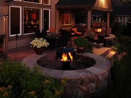 A pair of log tongs and heat resistant glove (s) are recommended for anyone tasked with tending to the fire. Outdoor Fire Pits Patio Construction Olympic Landscape Puget Sound Wa
