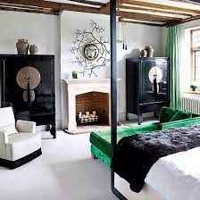 Image Result For Black White Gold And Green Living Room Bedroom Color Schemes Bedroom Design Chinese Inspired Bedroom