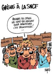 Seulement un rer b sur deux circulait aux heures de pointe. France Social Unrest En Marche On The Move Cartooning For Peace