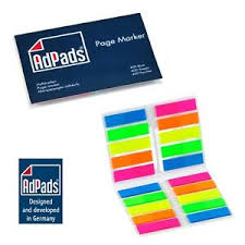 Auf diesem wege möchte ich ihre aufmerksamkeit gewinnen für bunte kunstwerke die etwas freude in. Adpads Pagemarker 45 X 12mm 400 Blatt Im Umschlag Farbig Sortiert Ebay