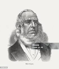 Peter Cooper American Industrialist And Inventor Woodcut Published 1888  Stock Illustration