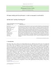 Bullying is reported by kwan et al. Pdf Workplace Bullying And Task Performance A Study On Salespeople In Retail Industry