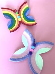Schmetterling Pappteller Basteln Mit Kindern Basteln Fruhling Kinder Bastelideen Kinder Basteln Diy