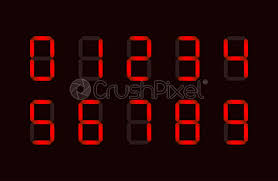 Check spelling or type a new query. Set Of Digital Retro Clock Font With Numbers On White Stock Vector Crushpixel