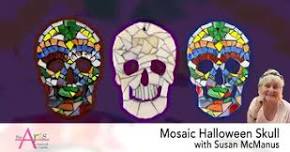 Create a Colorful Mosaic Halloween Skull