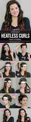 How To Create Bombshell Heatless Curls Overnight Heatless Curls Heatless Hairstyles Heatless Curls Overnight
