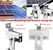 Metal Roof Solar Mounts 20-Pack Solar Panel Mid Clamps For Unistrut -  30mm/35mm Aluminum Mounting Brackets Unistrut Electrical Panel Mounting