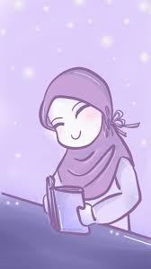 Animemuslim Kartunmuslimah Belajar Muslimbelajar Membaca Kawaii Kawaii Muslim Belajar