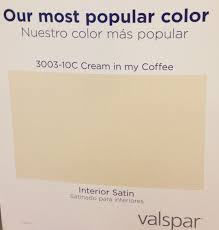 lowes says their most popular paint color is valspar cream