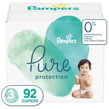Pampers Pure Protection Diapers Size 3 92 Count Walmart Com