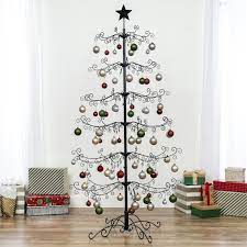Wrought Iron Christmas Tree Ornament Display W Easy Assembly Stand 6ft Ornament Display Wrought Iron Christmas Tree Metal Christmas Tree