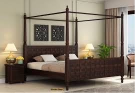 Four poster king bedroom sets. Poster Bed Upto 70 Off Buy Wooden Four Poster Bed Online Woodenstreet