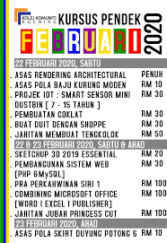 Byk kursus jangka pendek ditawarkan dgn harga murah. Pendaftaran Kursus Pendek Kolej Komuniti Kuching Facebook