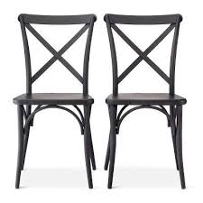 Set Of 2 Malden French Bistro Dining Chair Black Threshold Target Metal Bistro Chairs Dining Chairs French Bistro Kitchen
