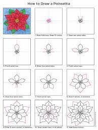 1000x1000 how to draw a poinsettia pop. How To Draw A Poinsettia Art Projects For Kids Christmas Art Projects Christmas Art Kids Art Projects