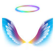 Freetoedit Angel Wings Halo Rainbow Colorful Galaxy Colorfulangel Colorfulwings Colorfulhalo Remixi Angel Wings Images Angel Wings Halo Halo Tattoo