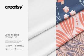 Cotton Fabric Mockup Set Creative Market Mockup Free Psd Template Design