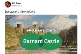 Dominic cummings was lurking in these parts, 12.04.2020. Public S Hilarious Social Media Response To Dominic Cummings Barnard Castle Trip Entered Into Award Chronicle Live