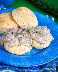 Image result for sausage gravy biscuits