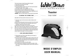 Grille Pain Evora Manualzz