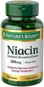 Nature S Bounty Flush Free Niacin Capsules 500mg 120ct 120 Ct 28 Lbs Item 740535 Niacin Also Known As Vitamin B3 Niacin Flush Herbalism Nature S Bounty
