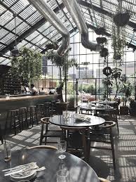 Vegetable forward dishes but also with responsible. Commissary At The Line Hotel Los Angeles Cafe House Greenhouse Cafe Cafe Design