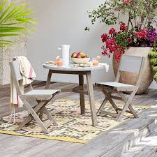 Portside Outdoor Folding Textilene Bistro Chair Outdoor Patio Decor Bistro Chairs Outdoor Patio Furniture Sets