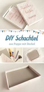 Diy Anleitung Fur Eine Schachtel Aus Pappe Mit Hubschem Papier Eingeschlagen Sodass Sie Aussen Schick Anzusehen Ist Schachtel Diy Schachtel Meilensteinkarten