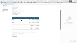 Creating An Invoice With Apple S Pages