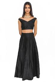 Black And Gold Lehenga Skirt Buy Lehenga Skirts Online Black Raw Silk Lehenga Skirt Thesareeroom Com Raw Silk Lehenga Lehenga Skirt Silk Lehenga