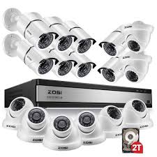 Zosi 1080p 16ch Video Surveillance System With 16pcs 2 0mp Night Vision Outdoor Indoor Home Security Cameras 16ch Cctv Dvr Kit Review Security Cameras For Home Home Security Systems Wireless Home Security Systems