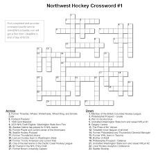 Ride down the river on a casino boat, visit the american jazz museum, or bring extra napkins to the city's famed barbecue joints. Northwest Hockey Crossword 1 Nhl To Seattle