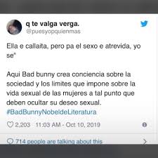 S eguidores del artista puertorriqueño bad bunny piden que el cantante reciba el premio nobel de literatura , a través de las redes sociales. 15 Pruebas De Que Bad Bunny Es Un Gran Candidato Al Nobel De Literatura Erizos