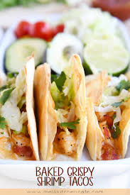 Easy Baked Crispy Shrimp Tacos Mel S Kitchen Cafe Recipe Crispy Shrimp Shrimp Tacos Food
