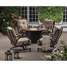 Member S Mark Harbor Hill 5 Piece Fire Chat Set Sam S Club Outdoor Seating Set Patio Furniture Sets Outdoor Furniture Sets