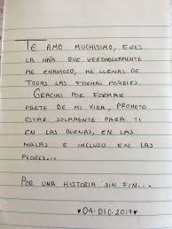 Carta Gracias Mi Amor Frases Sentimentales Frases Bonitas Palabras Para Mi Novio